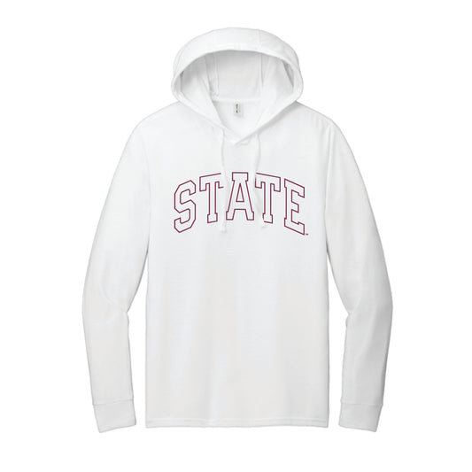 The State Arch Outline | White Hoodie