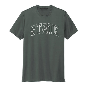 The State Arch Outline | Anchor Grey Jersey Crewneck Tee