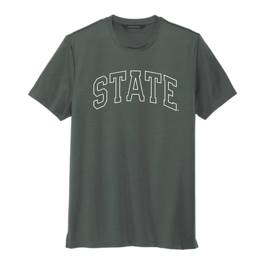 The State Arch Outline | Anchor Grey Jersey Crewneck Tee