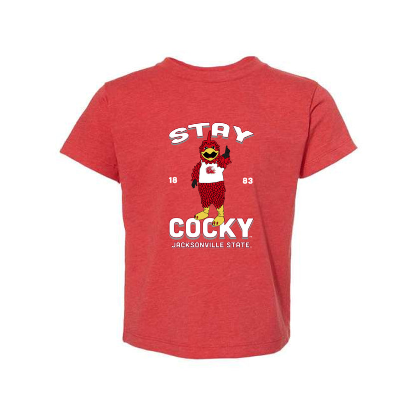 The Stay Cocky 1883 | Toddler Heather Red Tee