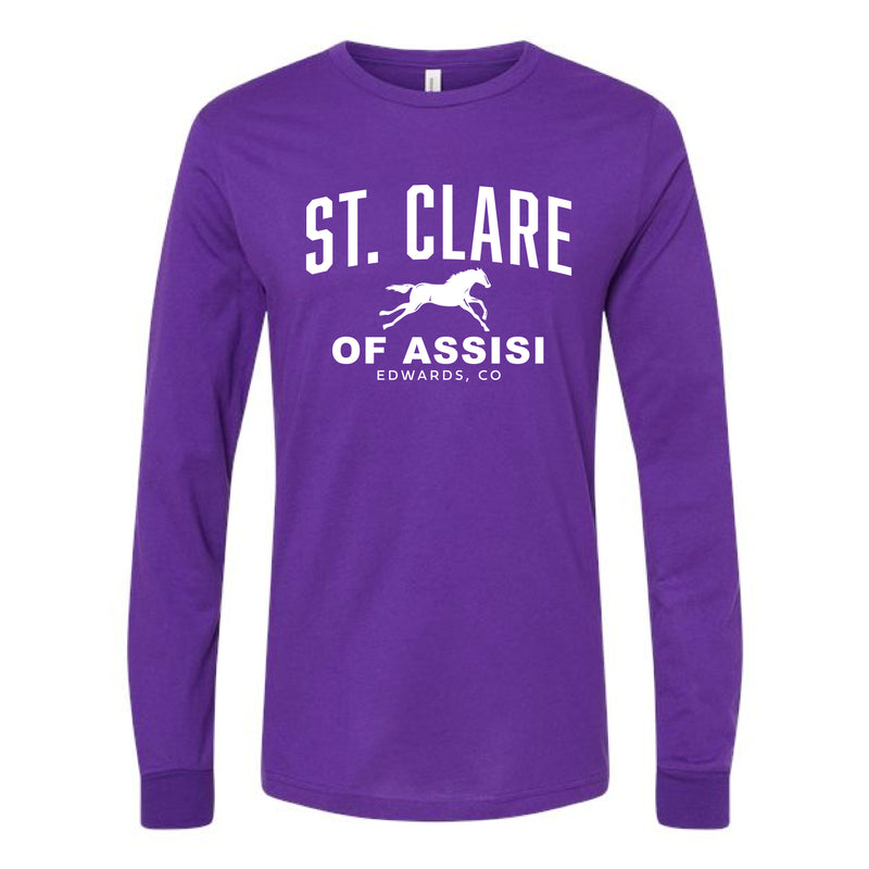 The St Clare of Assisi Arch | Team Purple Oversized Long Sleeve Tee