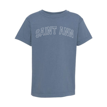 The Saint Ann Outline Arch | Youth Blue Jean Comfort Colors Tee