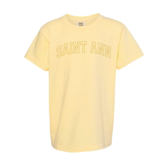 The Saint Ann Outline Arch | Youth Butter Comfort Colors Tee