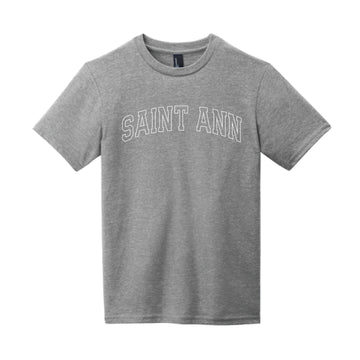 The Saint Ann Outline Arch | Youth Grey Frost	Tee