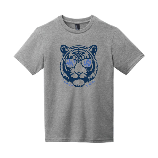 The Saint Ann Tiger | Youth Sport Grey Tee