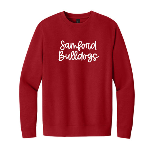 The Samford Bulldogs Script | Classic Red Sweatshirt