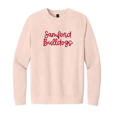 The Samford Bulldogs Script | Rosewater Pink Sweatshirt