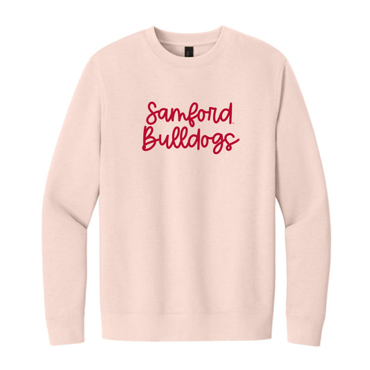 The Samford Bulldogs Script | Rosewater Pink Sweatshirt