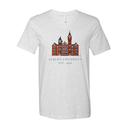 The Samford Hall 1856 | Ash V-Neck Tee