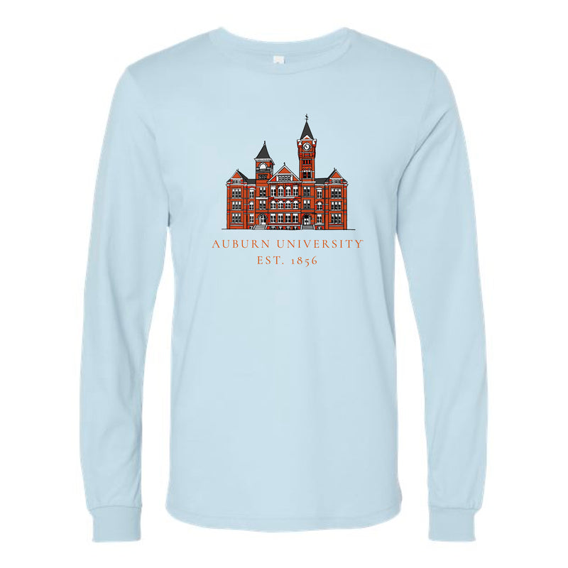 The Samford Hall 1856 | Baby Blue Long Sleeve Tee