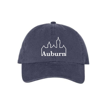The Samford Hall Auburn Hat | Embroidered Vintage Navy Cap