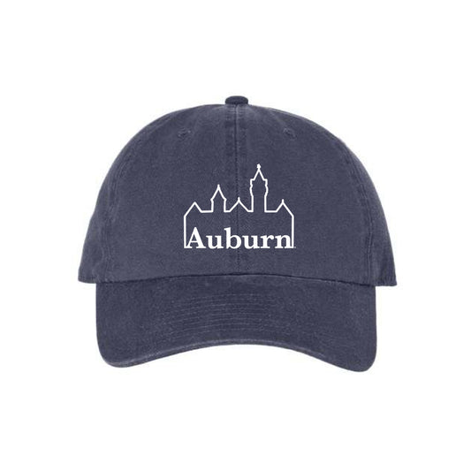 The Samford Hall Auburn Hat | Embroidered Vintage Navy Cap