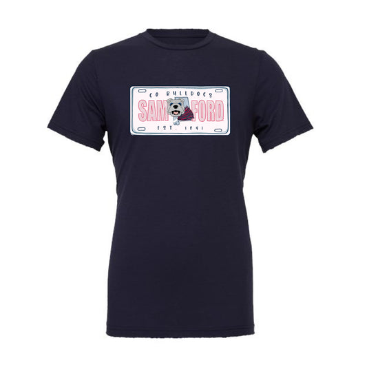 The Samford License Plate | Navy Tee