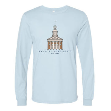 The Samford University Building | Baby Blue Long Sleeve