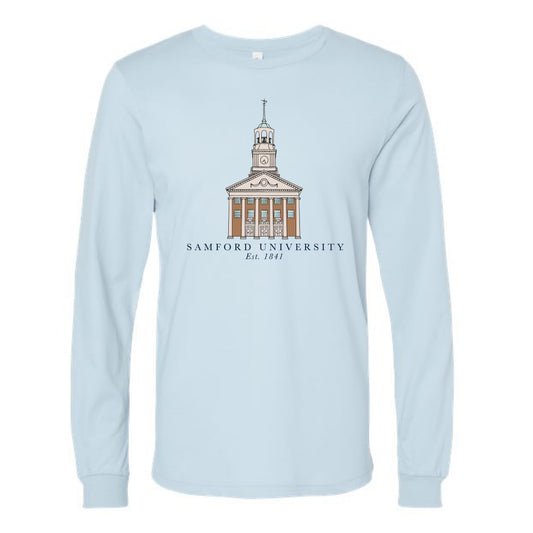 The Samford University Building | Baby Blue Long Sleeve