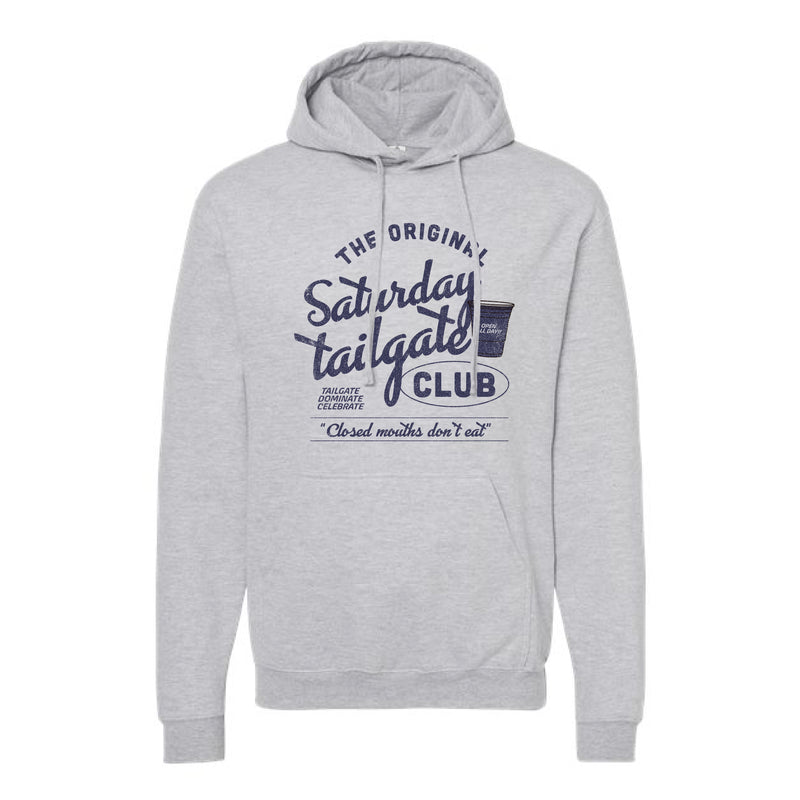 The Saturday Tailgate Club | Heather Grey Oversized Hooded Sweatshirt