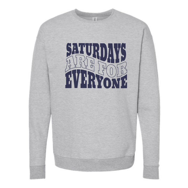 The Saturdays Are For Everyone | Heather Grey Oversized Crewneck Sweatshirt