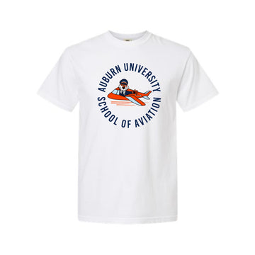 The School of Aviation Circle | White Tee