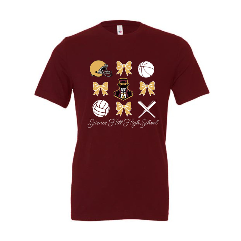 The Science Hill All the Things Volleyball | Maroon Tee