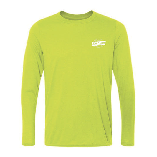 The Scott Bridge | Safety Green Performance Long Sleeve Tee