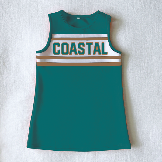 The Coastal Carolina | Teal Classic Cheer Dress