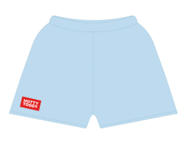 The Youth Light Blue Becca Shorts | Hotty Toddy Woven Label