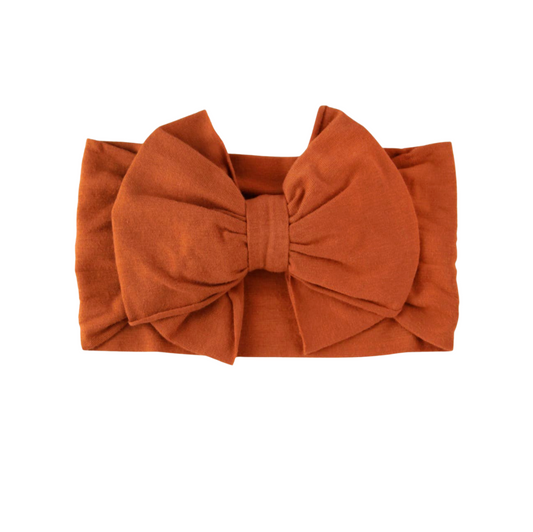 The Big Bow Headband - Rust