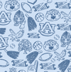 The James Romper War Eagle Pattern | Navy