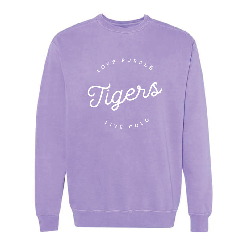 The Script Tigers | Violet Sweatshirt