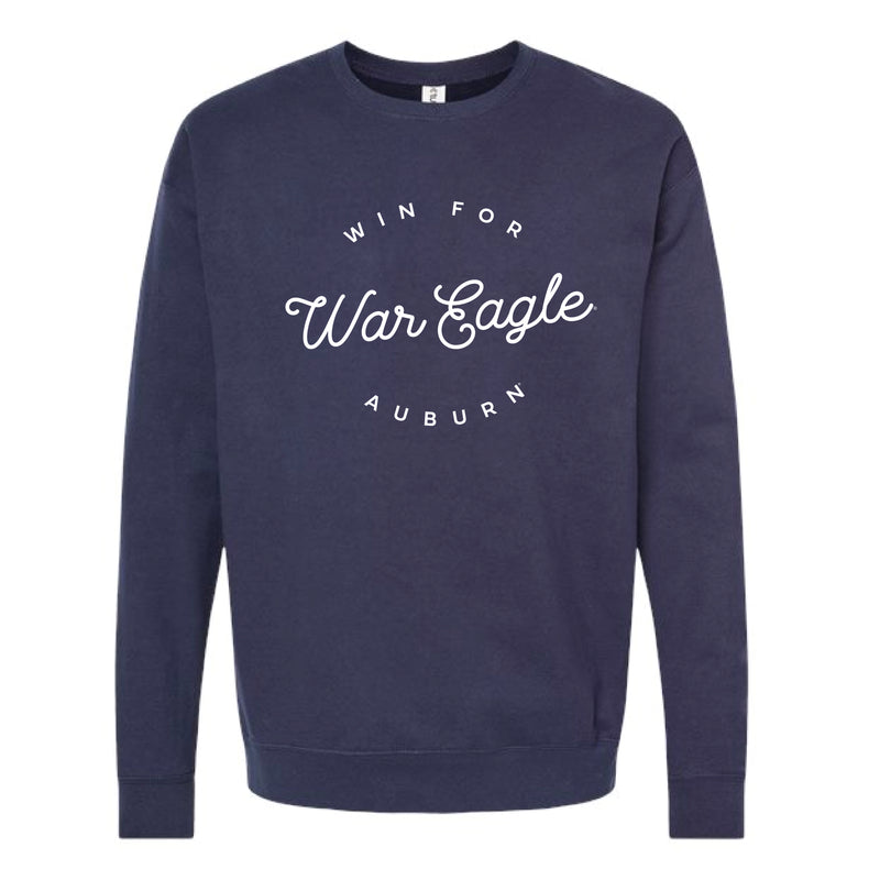 The Script War Eagle | Navy Sweatshirt