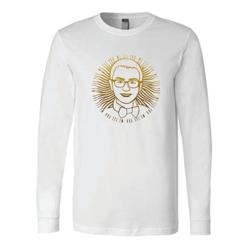 The Sean Full Circle | Adult White Long Sleeve Tee