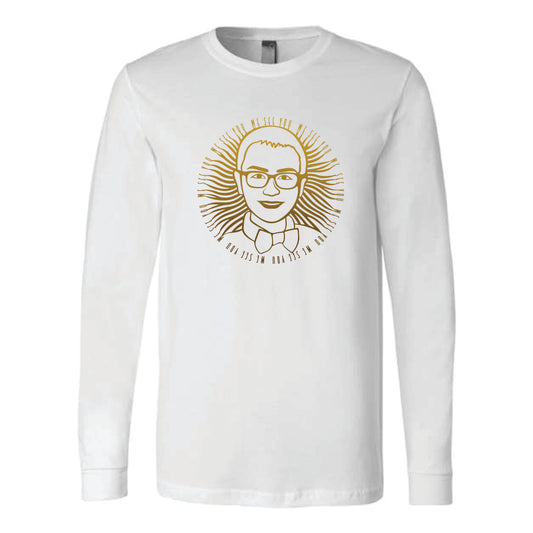 The Sean Full Circle | Adult White Long Sleeve Tee