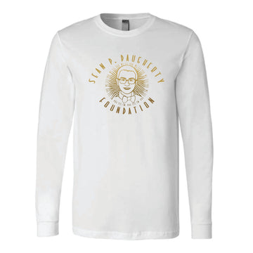 The Sean Full Logo | Adult White Long Sleeve Tee