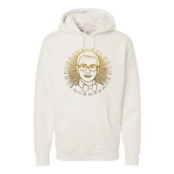 The Sean Circle Logo | Adult Bone Heavyweight Hooded Sweatshirt