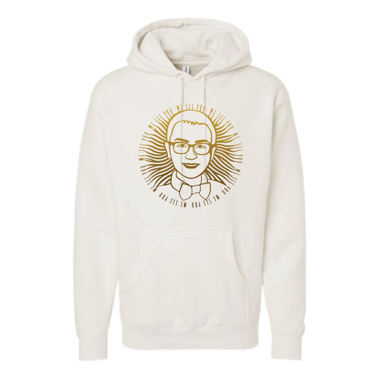 The Sean Circle Logo | Adult Bone Heavyweight Hooded Sweatshirt