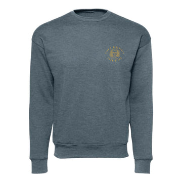 The Sean Full Logo | Adult Heather Slate Crewneck Sweatshirt