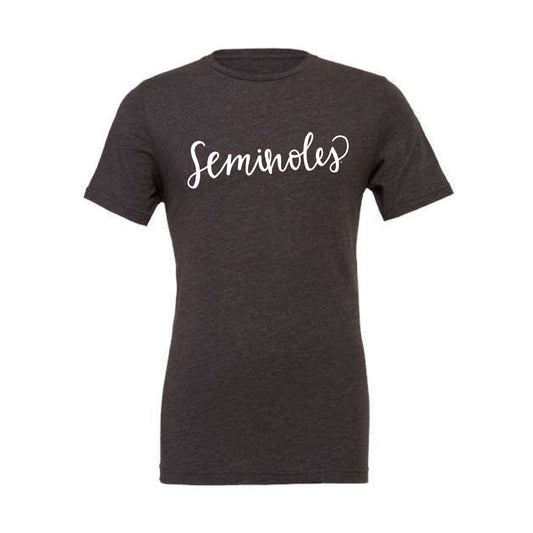 The Seminoles Script | Dark Grey Heather Tee