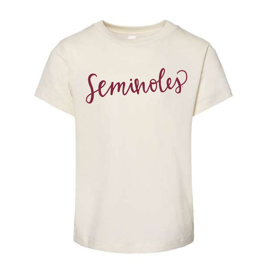 The Seminoles Script | Toddler Natural Tee