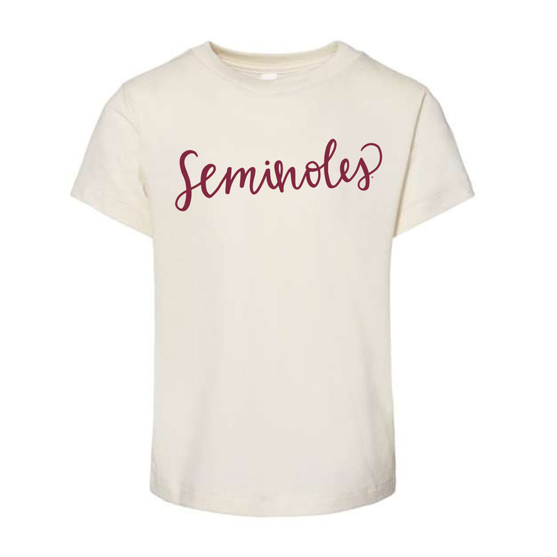 The Seminoles Script | Toddler Natural Tee