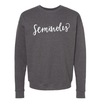 The Seminoles Script | Heather Charcoal Sweatshirt