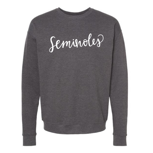 The Seminoles Script | Heather Charcoal Sweatshirt