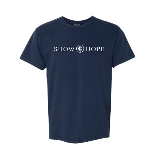 The Show Hope Full Logo | Adult True Navy Tee