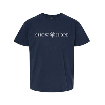 The Show Hope Full Logo | Youth Navy Tee