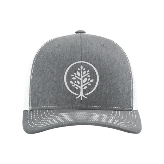 The Show Hope Icon | Heather Grey/ White Snapback Trucker Cap