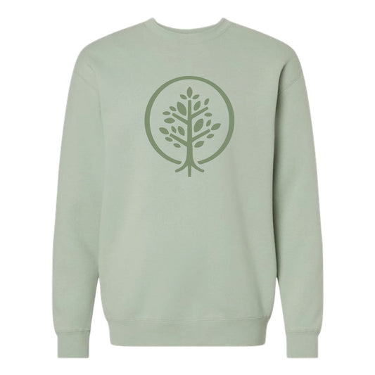 The Show Hope Icon | Adult Dusty Sage Crewneck Sweatshirt