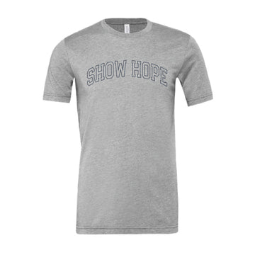 The Show Hope Outline Arch | Adult Athletic Heather Tee