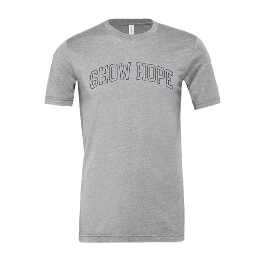 The Show Hope Outline Arch | Adult Athletic Heather Tee