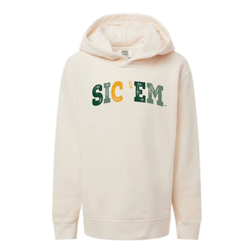 The Sic 'Em Bears Multi Arch | Youth Ivory Hoodie