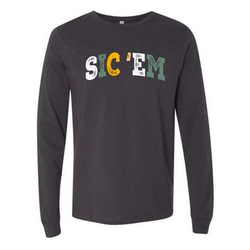 The Sic 'Em Bears Multi Arch | Dark Grey Long Sleeve