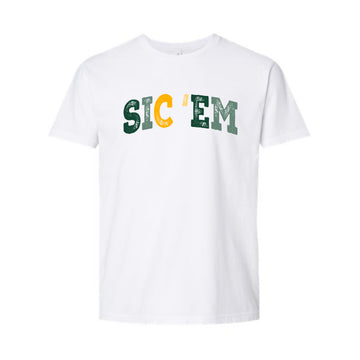 The Sic 'Em Bears Multi Arch | Washed White Tee
